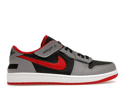 Jordan 1 Low Flyease Fire Red Cement Grey