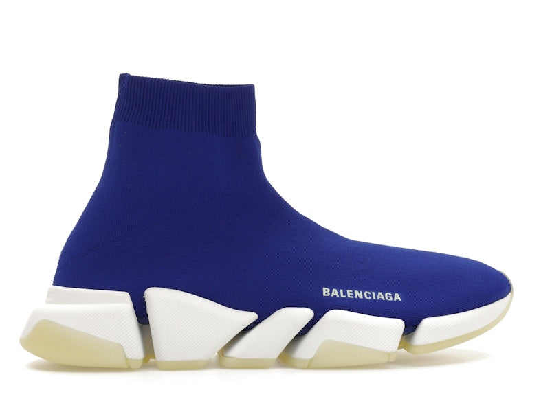 Balenciaga Speed 2.0 Recycled Knit Blue Glow