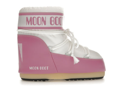 Moon Boot Icon Nylon Low Boot Pink White