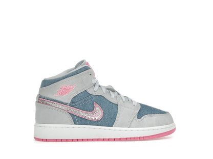 Jordan 1 Mid Denim Sequin (GS)