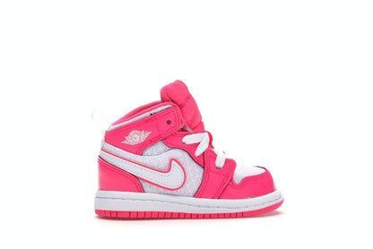 Jordan 1 Mid Hyper Pink White (TD)