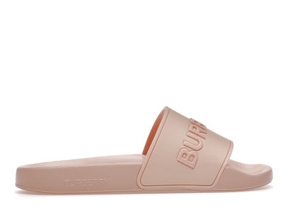 Burberry Embossed Logo Slides Peach Pink (Women's)