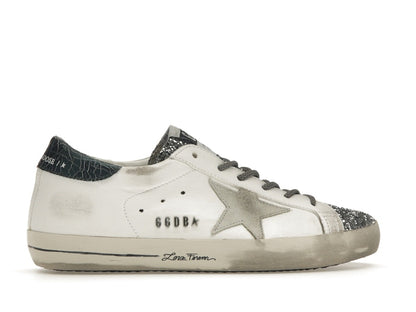Golden Goose Super-Star Glitter Cream Silver (Women's)