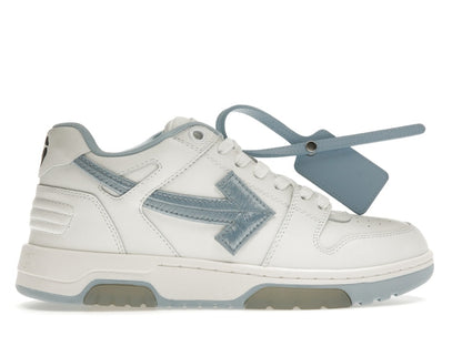 OFF-WHITE Out Of Office OOO Low Tops Embroidered Arrow White Light Blue