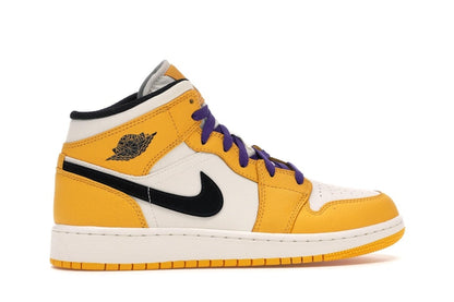 Jordan 1 Mid SE Lakers (GS)