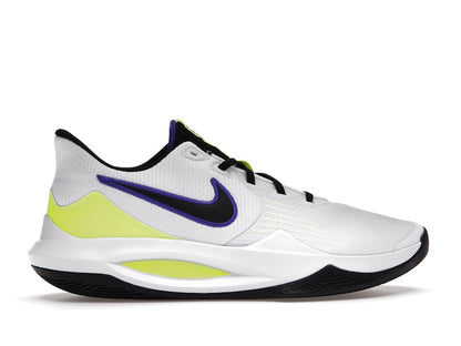 Nike Precision 5 White Barely Volt