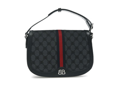 Gucci x Balenciaga The Hacker Project Medium Shoulder Bag Black