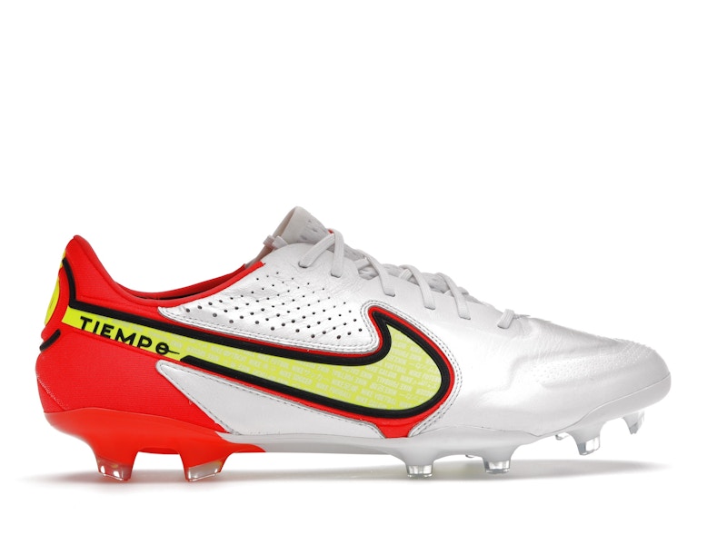 Nike Tiempo Legend 9 Elite FG White Bright Crimson Volt