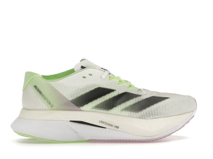 adidas Adizero Boston 12 Cloud White Core Black Green Spark