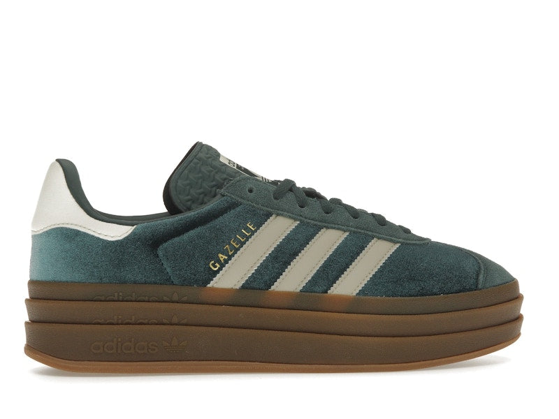 adidas Gazelle Bold Mineral Green Velvet (Women's)