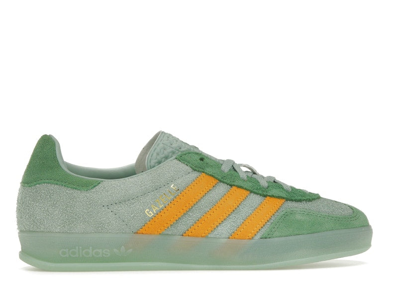 adidas Gazelle Indoor Hazy Green Crew Yellow (Women's)