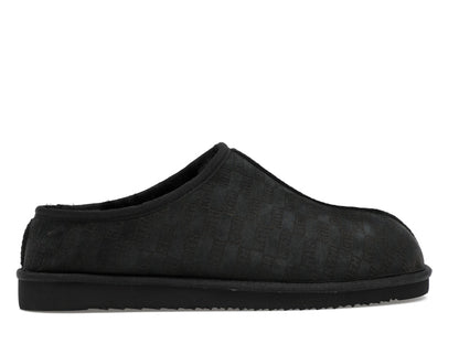 Kith Kithmas Monogram Shearling Slippers Black