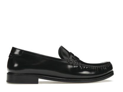 Saint Laurent Le Loafer Penny Slippers Black Leather