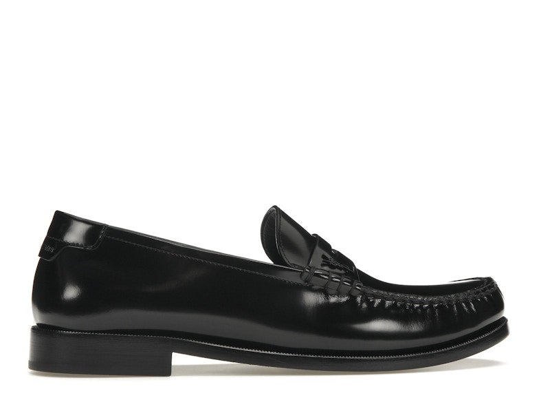 Saint Laurent Le Loafer Penny Slippers Black Leather