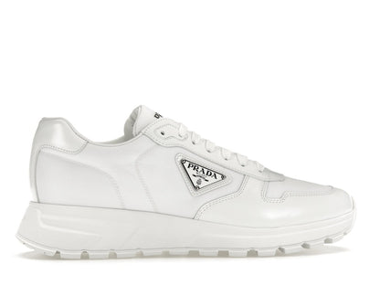 Prada PRAX 01 Sneakers Re-Nylon Brushed Leather White White