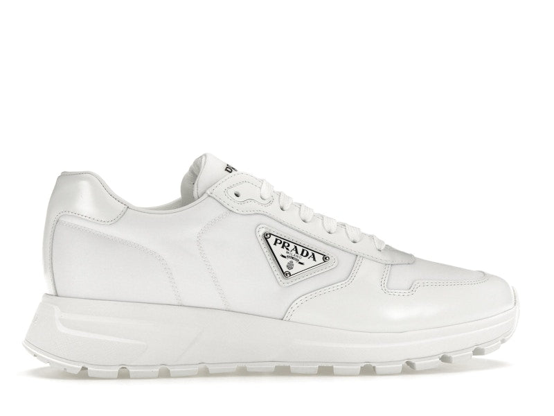 Prada PRAX 01 Sneakers Re-Nylon Brushed Leather White White