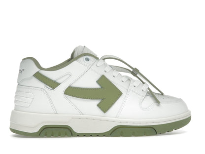 OFF-WHITE Out Of Office OOO Low Tops White Sage