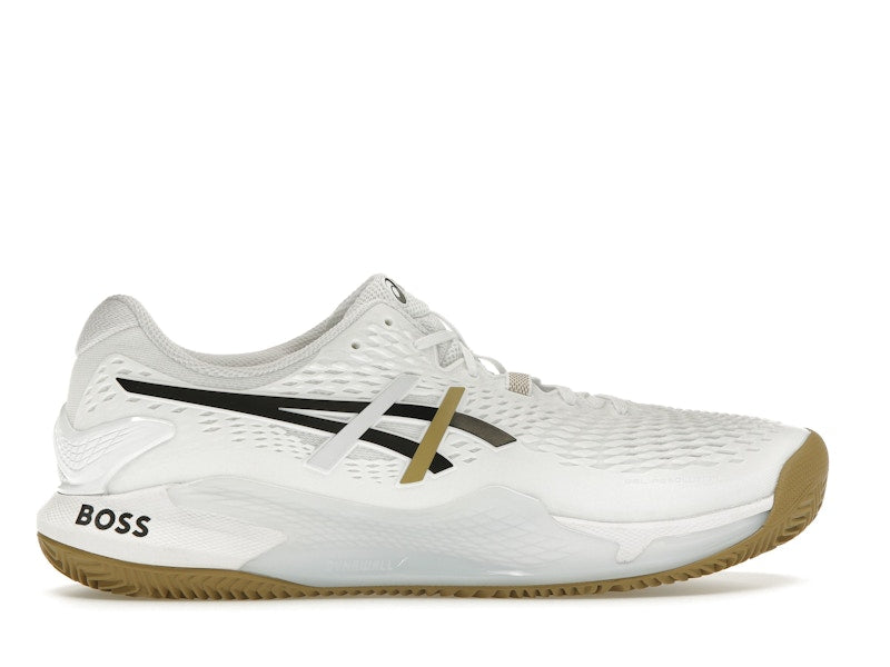 ASICS Gel-Resolution 9 Clay BOSS Matteo Berrettini White Camel