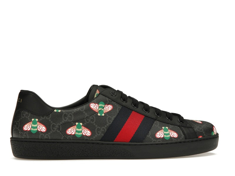 Gucci Ace Bee Print Black