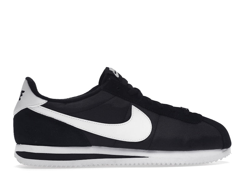 Nike Cortez Basic Nylon Black White-Metallic Silver