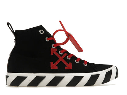 OFF-WHITE Vulcanized Hi Black Red Canvas