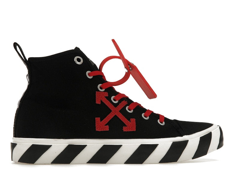 OFF-WHITE Vulcanized Hi Black Red Canvas