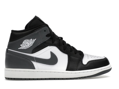Jordan 1 Mid Black White Iron Grey