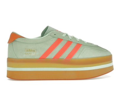 adidas Gazelle Stack Semi Green Spark Solar Orange Gum (Women's)