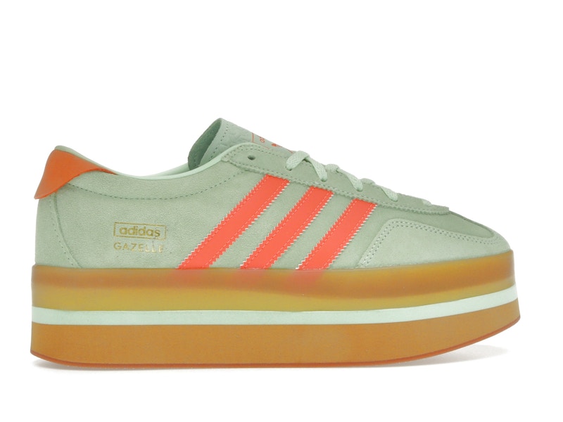 adidas Gazelle Stack Semi Green Spark Solar Orange Gum (Women's)