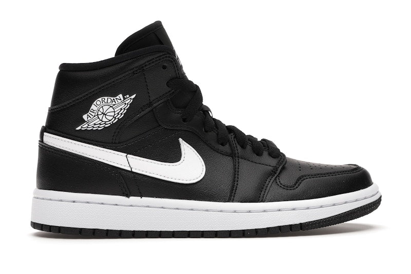 Jordan 1 Mid Black White (Women's)
