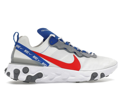Nike React Element 55 White Game Royal Habanero Red