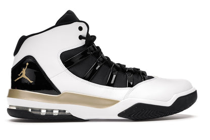 Jordan Max Aura White Metallic Gold Black