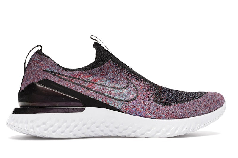 Nike Epic React Moc Flyknit Black University Red Hyper Jade