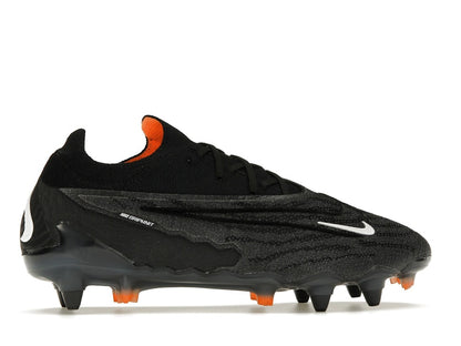 Nike Gripknit Phantom GX Elite SG-Pro Anti-Clog Traction Black Dark Smoke Grey Total Orange