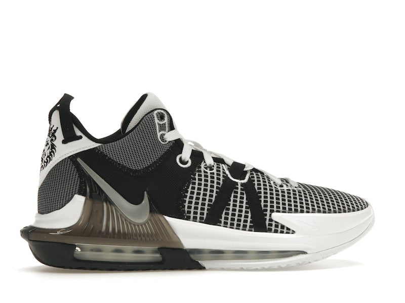 Nike LeBron Witness 7 White Black Metallic Silver