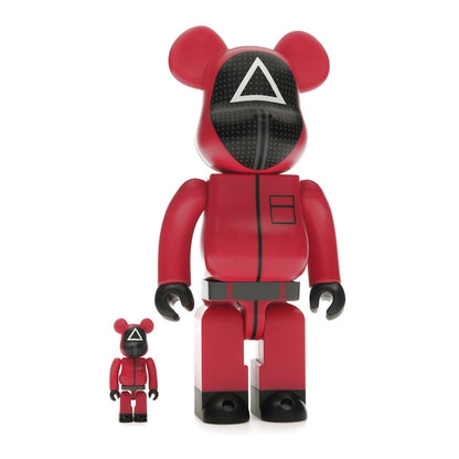 Bearbrick x Squid Game Guard (Triangle) 100% & 400% Set