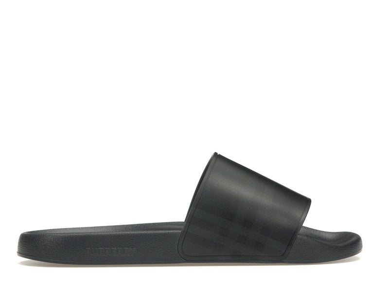 Burberry Embossed Logo Slides Dark Blue