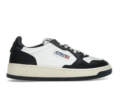 Autry Medalist Leather Low White Black (Women's)