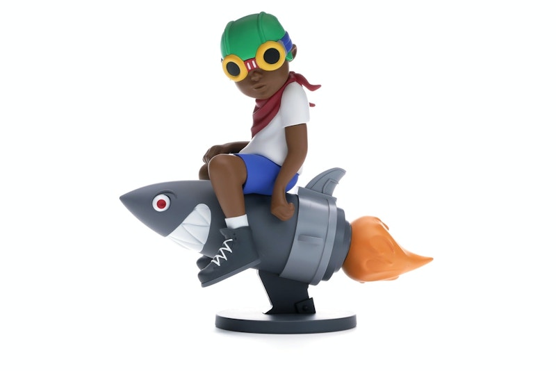 Hebru Brantley x Billionaire Boys Club x Bait Beyond The Beyond Fly Boy Figure 9 Inches White/Multi