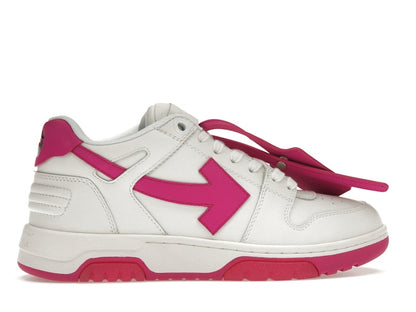 OFF-WHITE Out Of Office Calf Leather White Fuchsia (Women's)