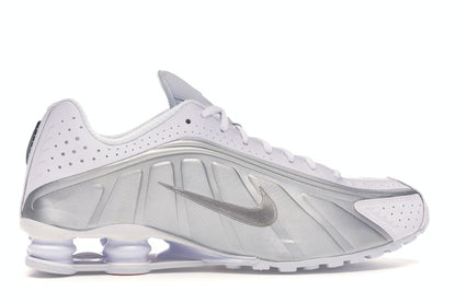 Nike Shox R4 White Metallic Silver