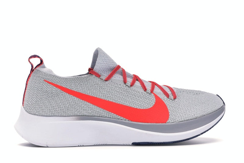 Nike Zoom Fly Flyknit Pure Platinum Bright Crimson