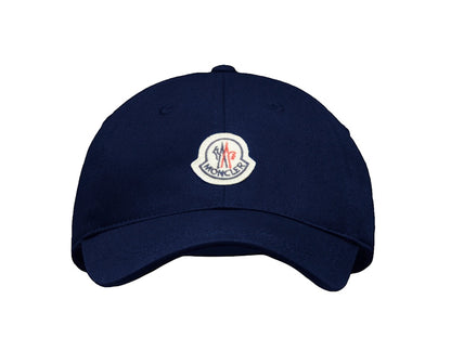 Moncler Logo Baseball Cap Night Blue