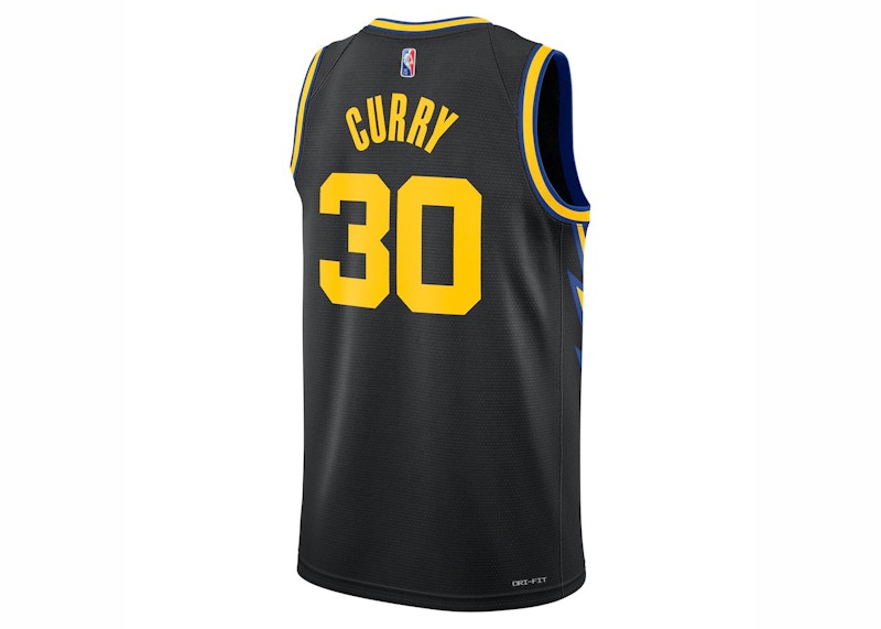 Nike Golden State Warriors 2021/22 Stephen Curry City Edition Swingman Jersey Black