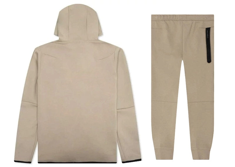 Nike Sportswear Tech Fleece Hoodie & Joggers Set Khaki/Black