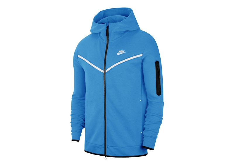 Nike Sportswear Tech Fleece Full-Zip Hoodie Blue White
