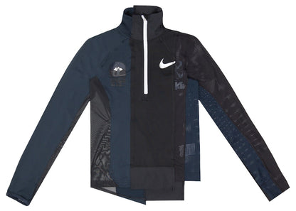 Nike x Sacai Women's Half Zip Running Jacket Black/Dark Obsidian