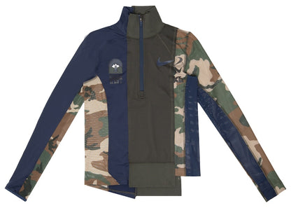 Nike x Sacai Women's Half Zip Running Jacket Sequoia/Obsidian