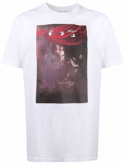 OFF-WHITE Regular Fit Caravaggio Painting T-shirt White