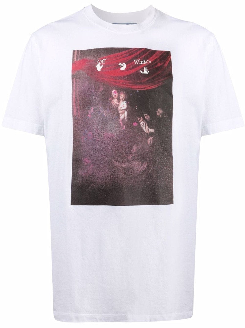OFF-WHITE Regular Fit Caravaggio Painting T-shirt White